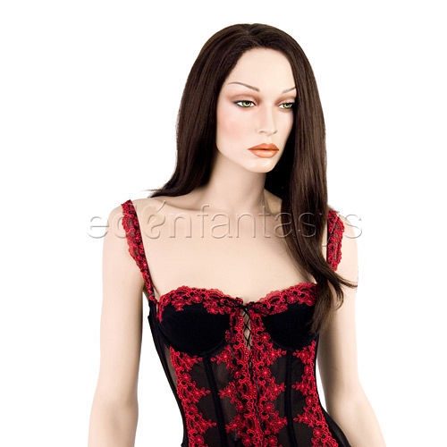 Product: Embroidered corset and thong