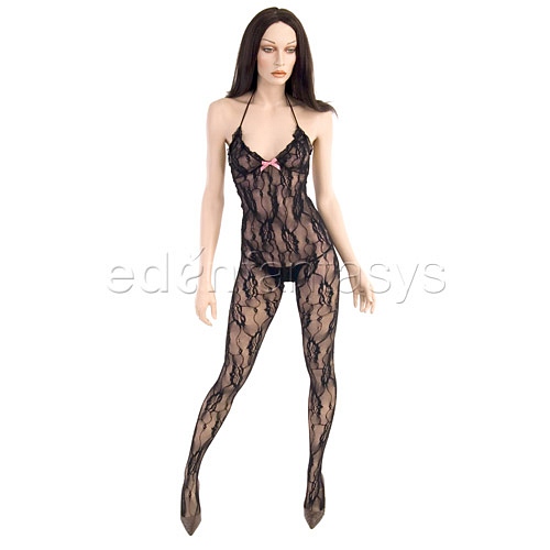 Product: Rose lace halter bodystocking