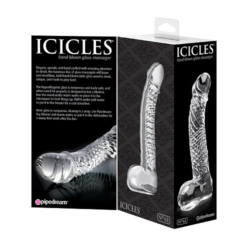 Product: Icicles No 61 realistic glass dildo