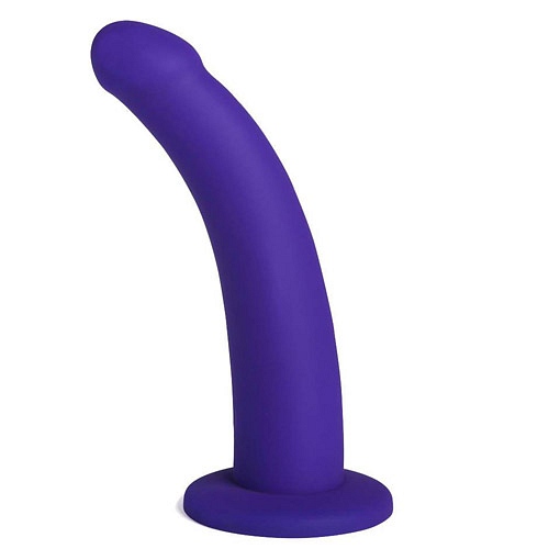 Product: Curved silicone suction cup dildo