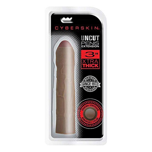 CyberSkin 3 inch Extra Thick Uncut Penis Extender Sleeve - Buy a at  EdenFantasys
