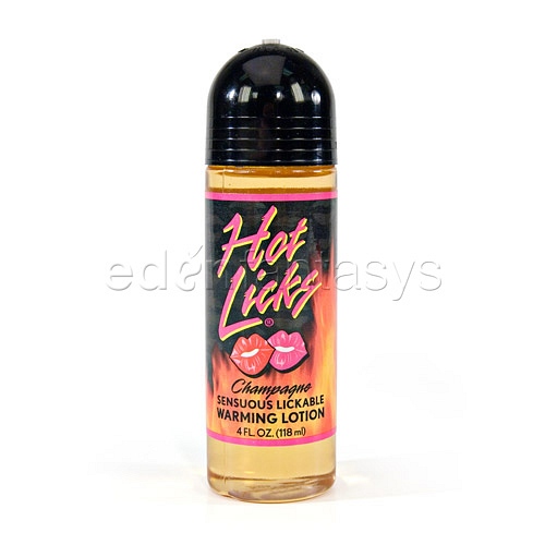 Product: Sensuous lickable warming lotion