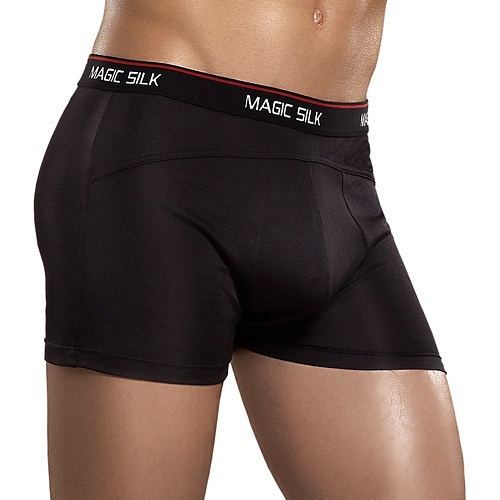 Product: Black knit silk panel short