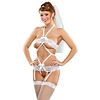 Exposed bridal lace diamond teddy queen size View #1