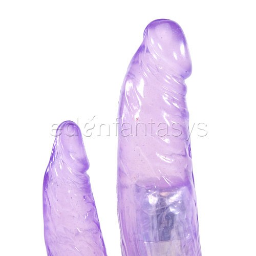 Dynamic duo-dong jelly vibrator - Double penetration vibrators