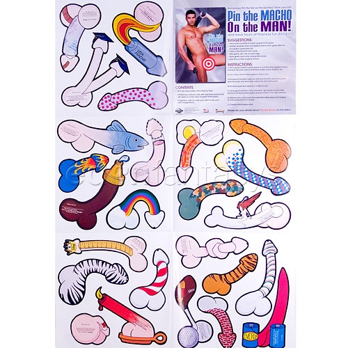 Product: Pin the macho on the man