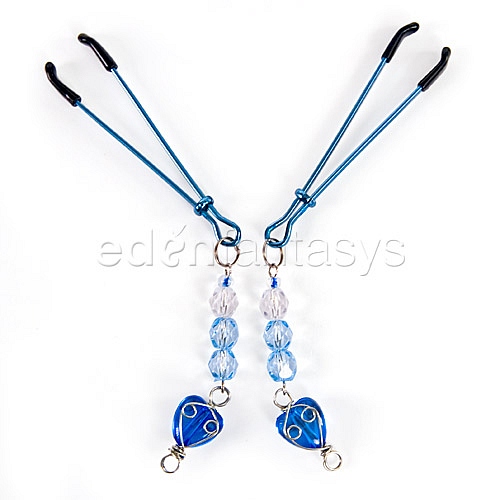 Product: Fresh heart beaded nipple clamps