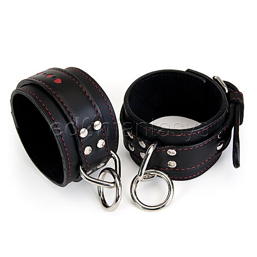 Product: Hearts leather ankle restraints