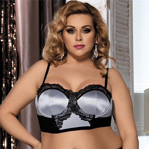 Product: Moonlight satin bra set queen size