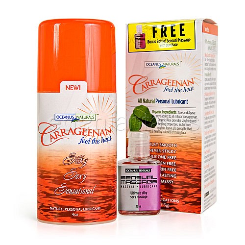 natural warming lubricant Carrageenan all natural warming - Water based
