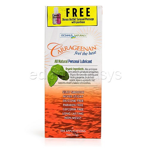 natural warming lubricant Carrageenan all natural warming - Water based