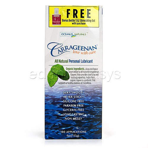 carrageenan personal lubricant Natural Moisturizing Body Lube with Carrageenan, Water-Based, Vitamin E &  Aloe Vera, 1.7 FL OZ