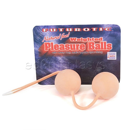 Product: Natural feel weighted pleasure balls