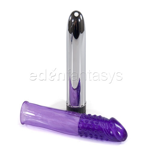 Product: Silicone penis extension with vibrator