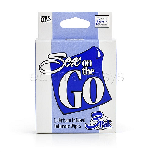 Product: Sex on the go lubricated intimate wipes