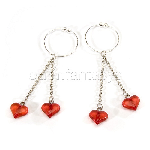 Product: Asian hearts nipple rings