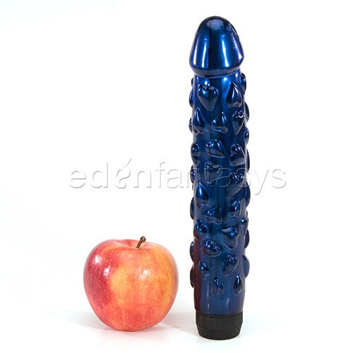 Blue meta-jell heart-on - Traditional vibrators
