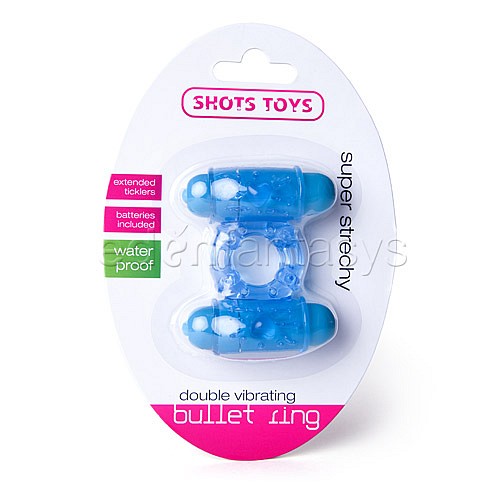 Double vibrating bullet ring - Vibrating penis rings