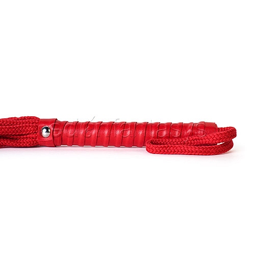 Product: Sex and Mischief red rope flogger