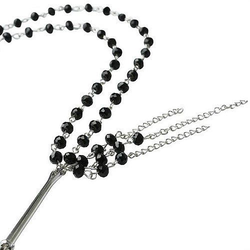 Product: Midnight black jeweled nipple clips