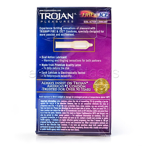 Product: Trojan pleasures fire & ice