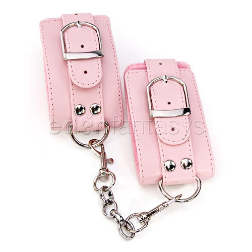 Product: Pink plush wrist cuffs