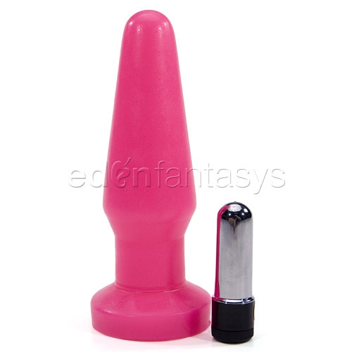 Product: Vibrating silicone neon anal plug