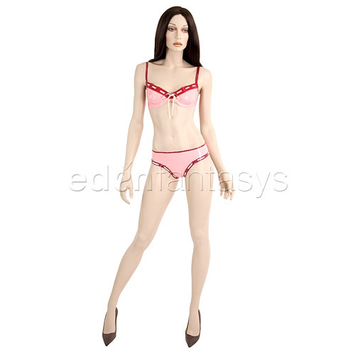 Product: Pink galette bra and tanga set