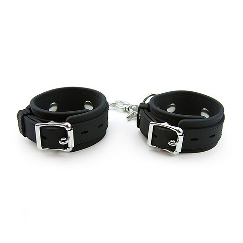 Silicone chained handcuffs