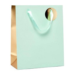Mint gold tote