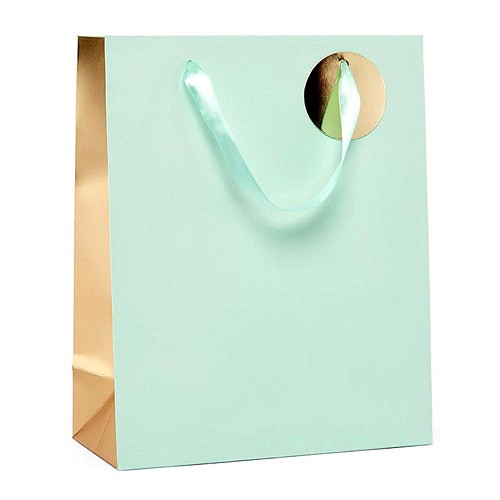 Mint gold tote