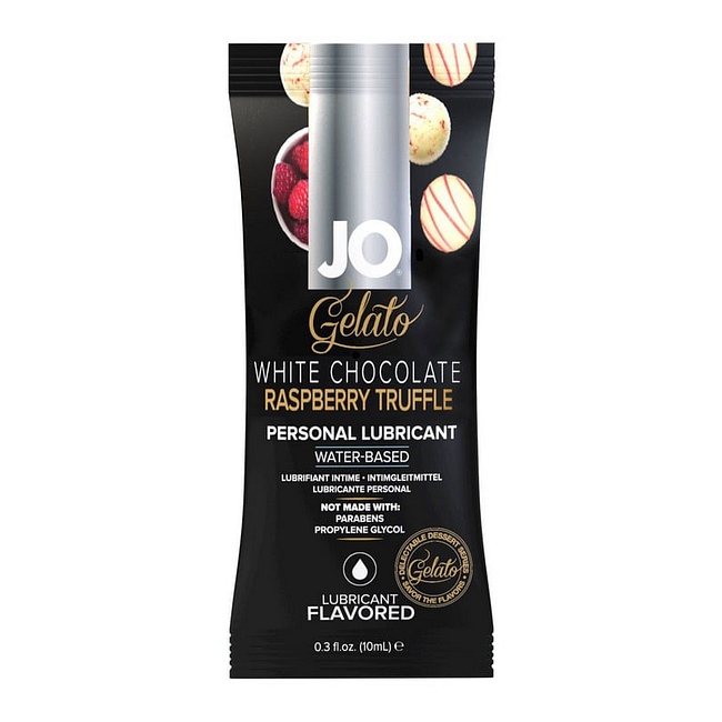 Product: JO gelato sample raspberry chocolate