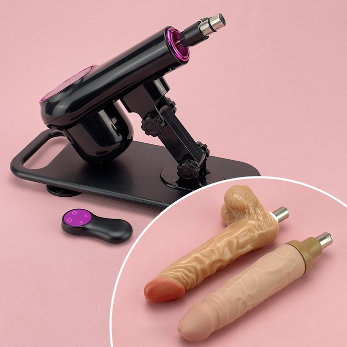 Product: Auto fuk pro + extra realistic dildo set