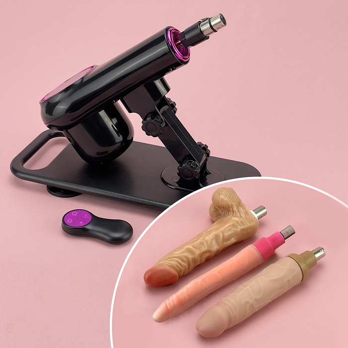 Product: Auto fuk pro + extra dual dildo set