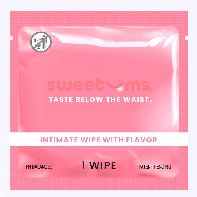Product: Sweetums flavored wipe cherry - 1 piece