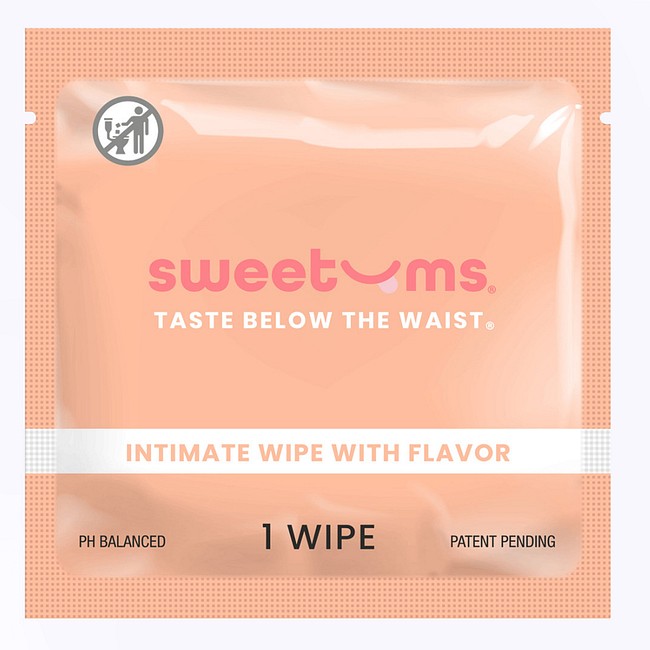 Product: Sweetums flavored wipe mango - 1 piece