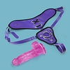 Wide back vegan harness and  and 8" dildo set View #1