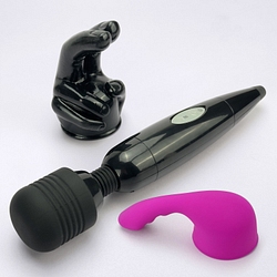 Rechargeable wand massager complete G-spot set