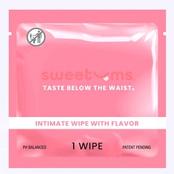 Sweetums flavored wipe cherry - 1 piece