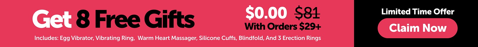 Get 8 Free Gifts With Orders $29+