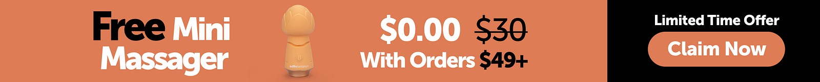 Free Mini Massager. Limited Time Offer With Orders $49+