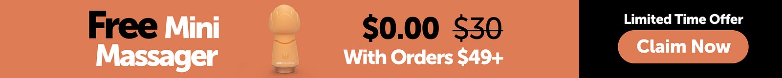 Free Mini Massager. Limited Time Offer With Orders $49+