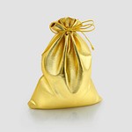 Gold gift pouch