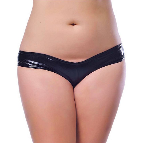 Product: Wet look tanga panties queen size