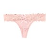 Blush lace-up thong View #3