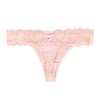 Blush lace-up thong View #4