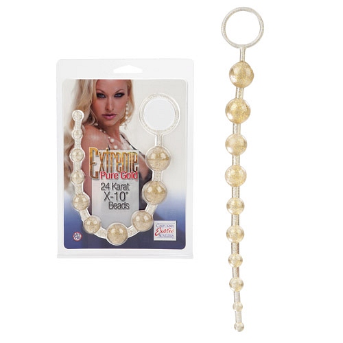 Product: Extreme pure gold anal beads