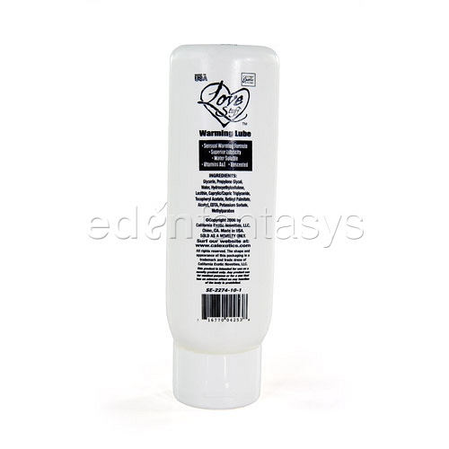 Product: Love stuff warming lube