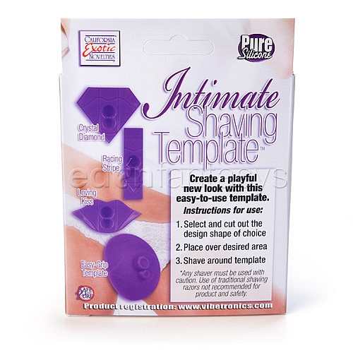 Product: Intimate shaving template purple